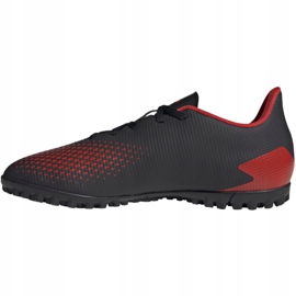 Ghete de fotbal Adidas Predator 20.4 Tf EE9585 negru, roșu negru 2