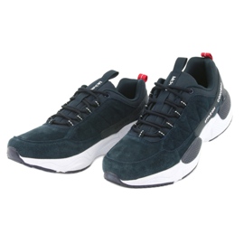 Încălțăminte sport din piele de căprioară McKey MSP1464 albastru marin 3