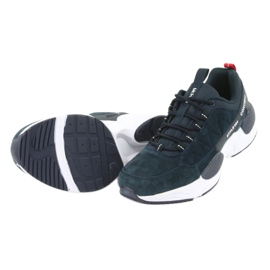 Încălțăminte sport din piele de căprioară McKey MSP1464 albastru marin 5