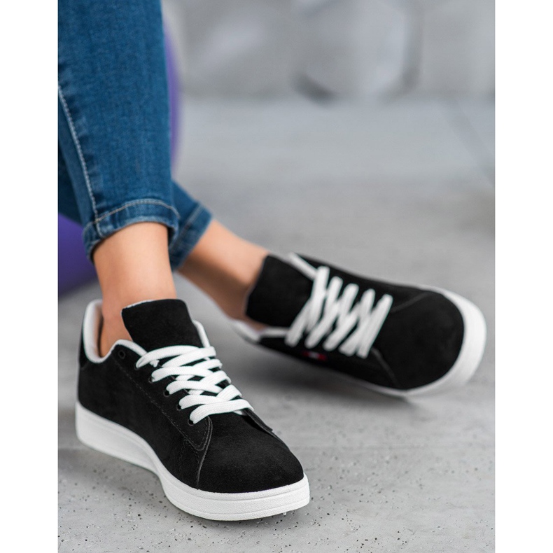 SHELOVET Încălțăminte confortabilă din piele ecologică negru 2 SHELOVET Încălțăminte confortabilă din piele ecologică negru 2