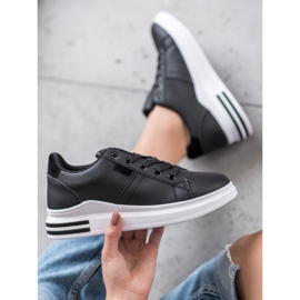 SHELOVET Pantofi sport negri la modă negru 2