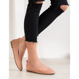 SHELOVET Balerine ajurate roz 1