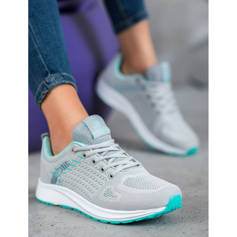 Ax Boxing Încălțăminte sportivă ajurată confortabilă gri verde 1 Ax Boxing Încălțăminte sportivă ajurată confortabilă gri verde 1