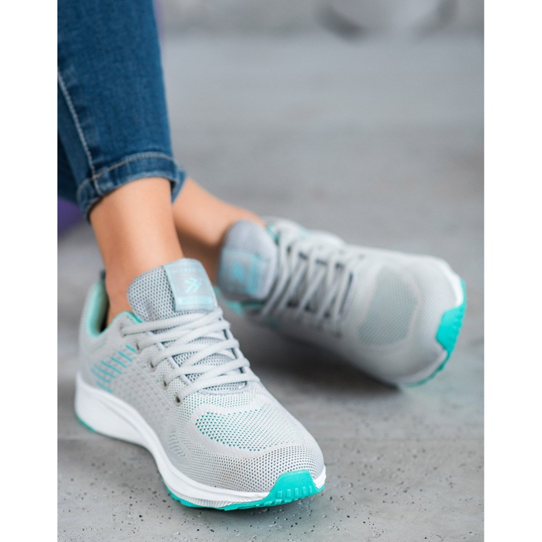 Ax Boxing Încălțăminte sportivă ajurată confortabilă gri verde 2 Ax Boxing Încălțăminte sportivă ajurată confortabilă gri verde 2