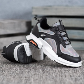 SHELOVET Adidași sport pe platformă negru multicolor 1