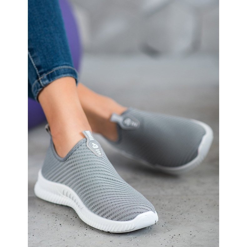 SHELOVET Pantofi sport de alunecare gri 2