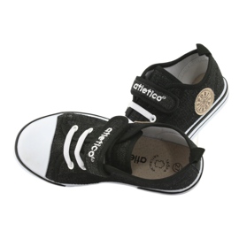 Adidași cu inserție din piele Atletico BSM029 negru 6