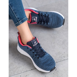 Ax Boxing Pantofi sport textile albastru 1