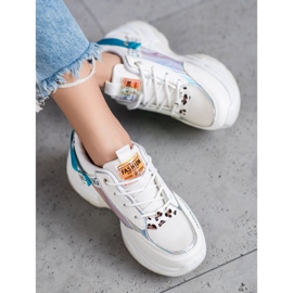 SHELOVET Adidași sport de modă alb multicolor 1 SHELOVET Adidași sport de modă alb multicolor 1