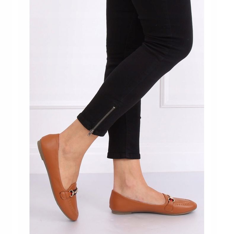 Mocasini camel 9F177 Camel maro 1