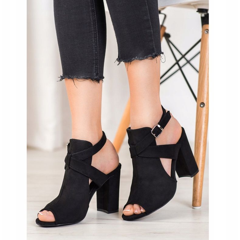 Seastar Sandale elegante pe un bar negru 2