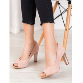 Pompe deschise VINCEZA Toe roz 2