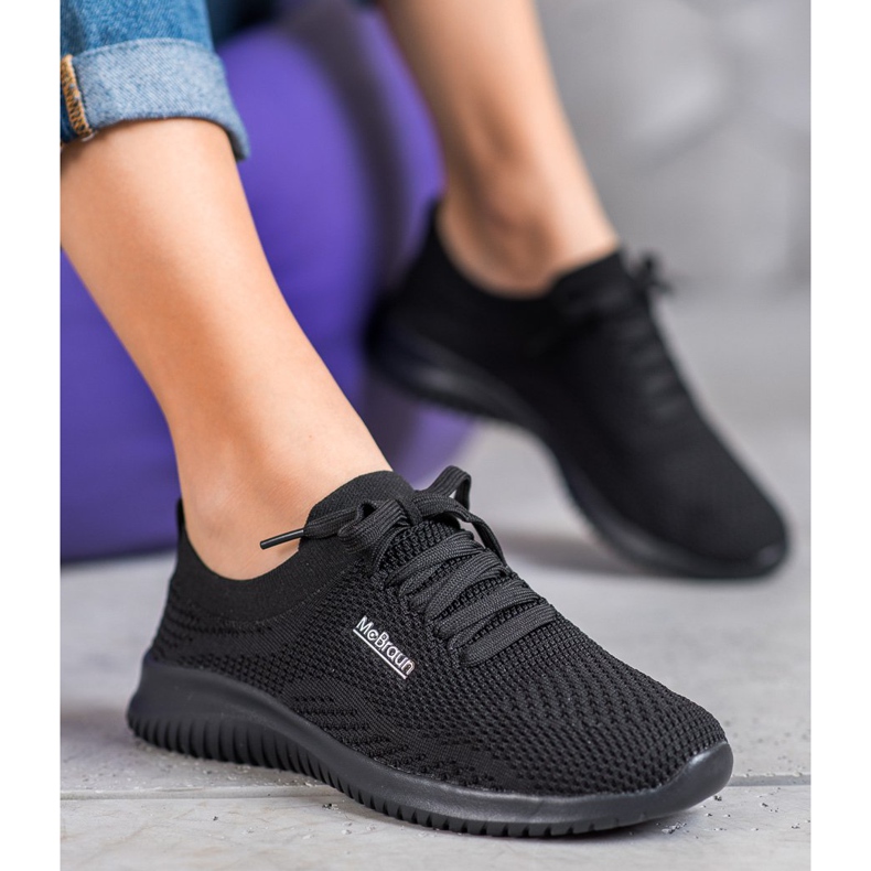 SHELOVET Încălțăminte textilă legată negru 1