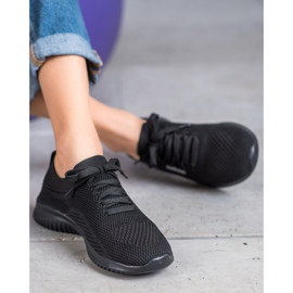 SHELOVET Încălțăminte textilă legată negru 2