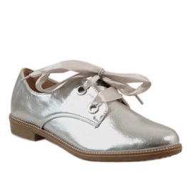 Pantofi cu cordon argintiu 188-233 gri 1