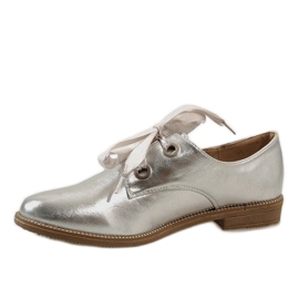 Pantofi cu cordon argintiu 188-233 gri 2