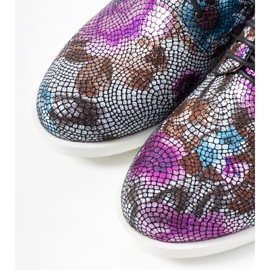 Pantofi clasici de jazz cu flori negre ZG629-1 negru 2