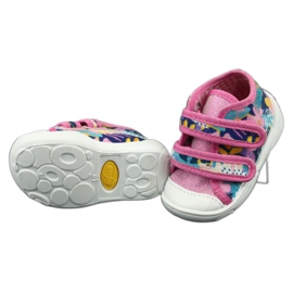 Pantofi pentru copii Befado portocalii 212P064 alb albastru marin albastru roz galben 3