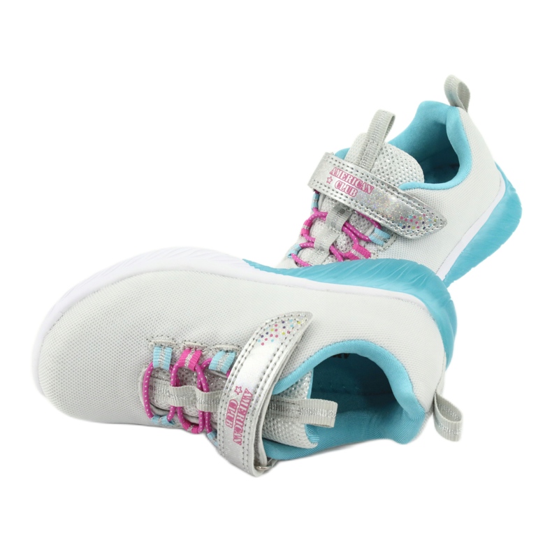 Pantofi sport American Club ES14 gri/albastru 6