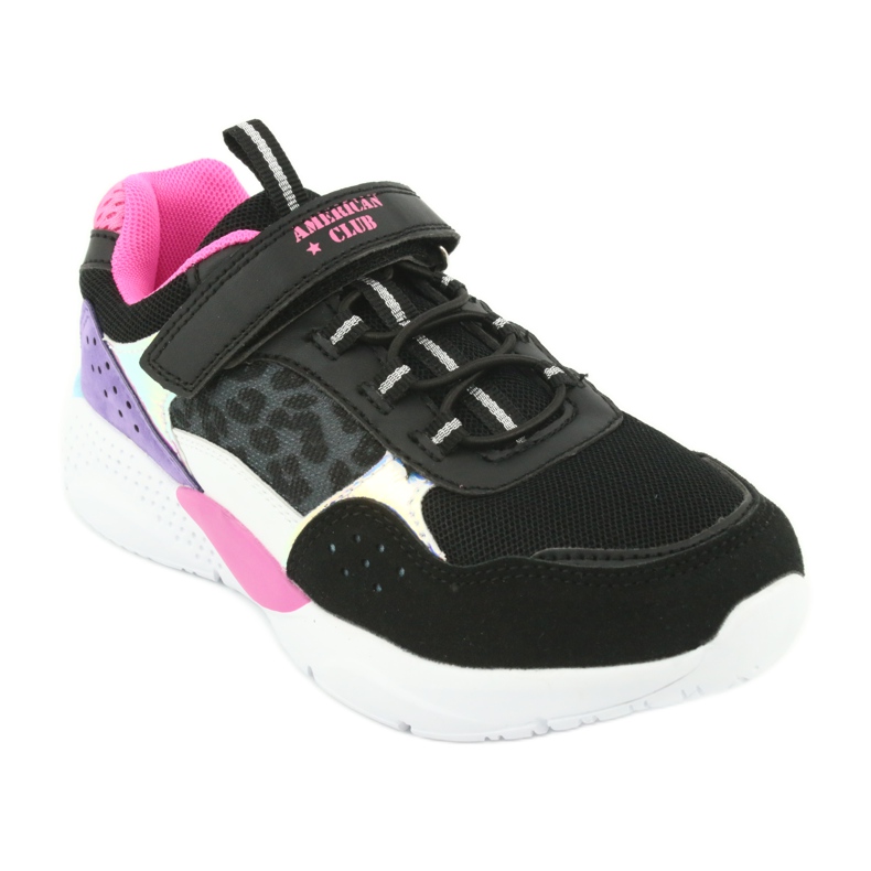 Pantofi sport la modă American Club ES07 negru violet roz gri 1