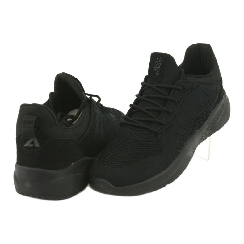 Pantofi de sport negri American Club HA05 negru 4