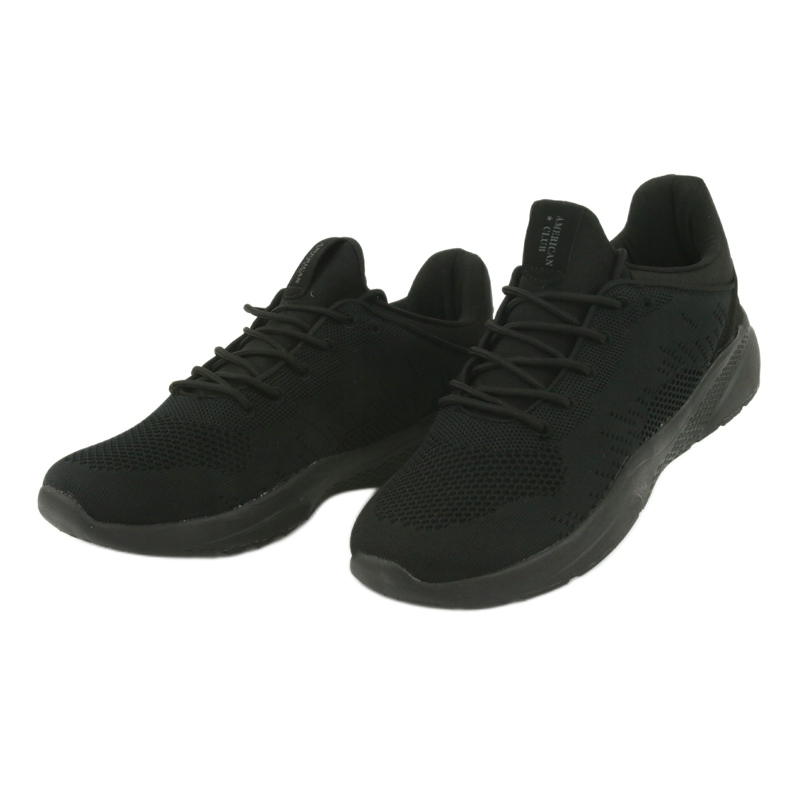 Pantofi de sport negri American Club HA05 negru 3
