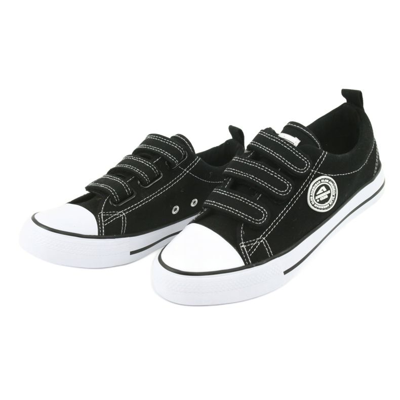 American Club Adidași negri din velcro american LH31 negru 3