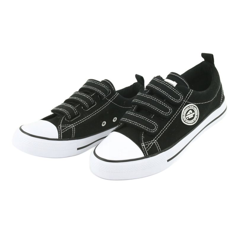 American Club Adidași negri din velcro american LH31 negru 4