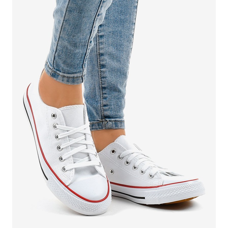 Adidași clasici de culoare albă pentru femei ZC-2 2