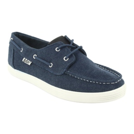 Mocasini bărbați Lee Cooper GC008Q-01 albastru marin 1