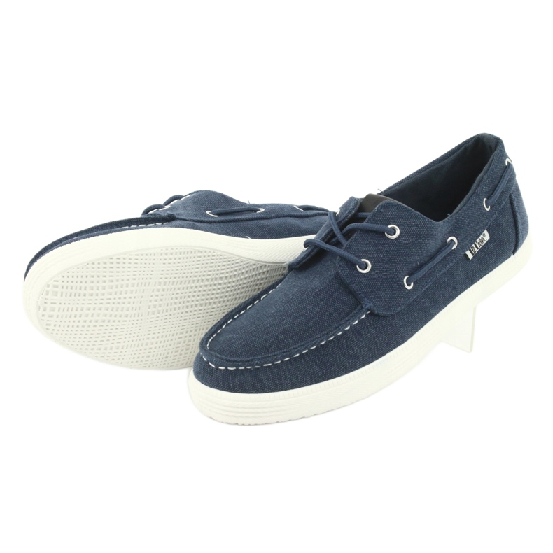 Mocasini bărbați Lee Cooper GC008Q-01 albastru marin 4