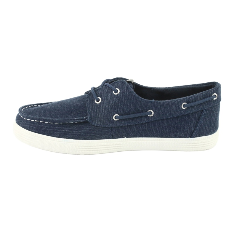 Mocasini bărbați Lee Cooper GC008Q-01 albastru marin 2
