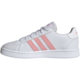 Încălțăminte adidas Grand Court K Jr EG1995 alb roz 2