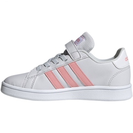 Pantofi Adidas Grand Court C Jr EG6737 alb roz 2