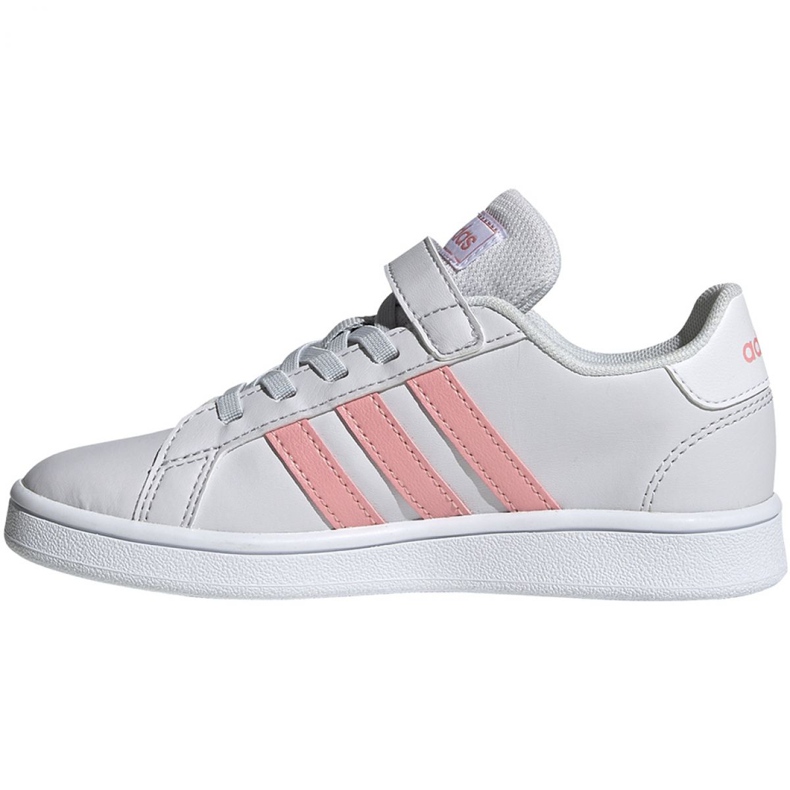 Pantofi Adidas Grand Court C Jr EG6737 alb roz 2
