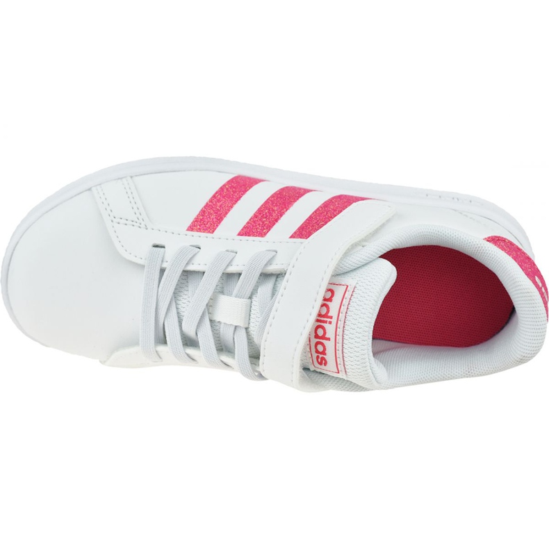 Pantofi Adidas Grand Court K Jr EG3811 alb 2