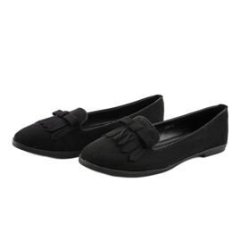 Mocasini lordsy negri din piele ecologică 2358 negru 2
