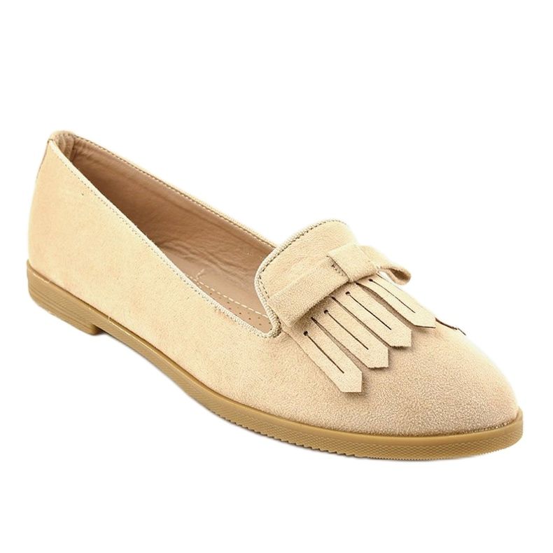 Mocasini lordsy bej, din piele ecologică 2358 1