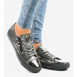 Adidași gri strălucitori TL-64 2 Adidași gri strălucitori TL-64 2