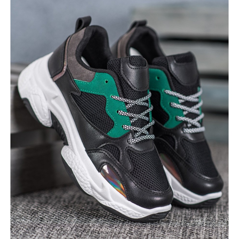 SHELOVET Adidași sport negri negru 1