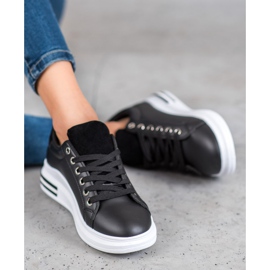 SHELOVET Încălțăminte sport pe platformă negru 1