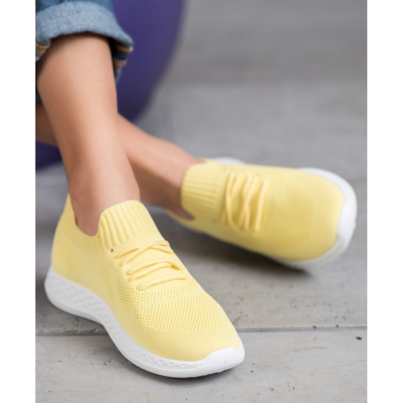 SHELOVET Încălțăminte sport ușoară galben 1