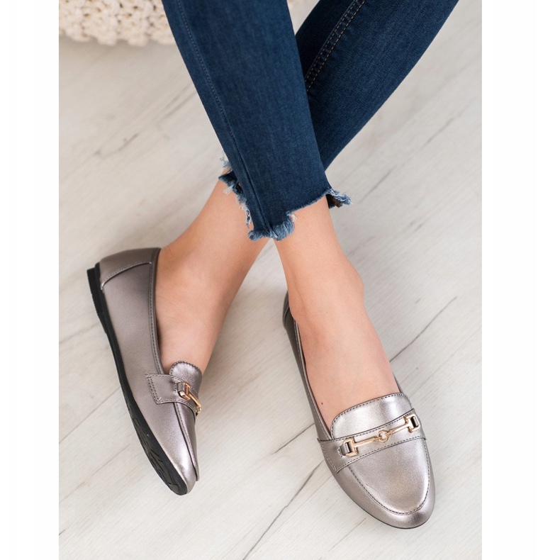 Clowse Încălțăminte elegantă din piele ecologică gri 1