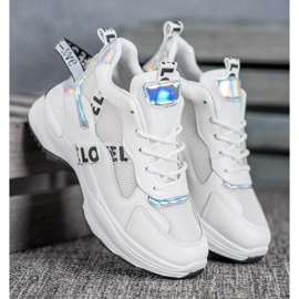 Weide Adidași la modă cu inscripții alb 3