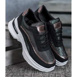 SHELOVET Pantofi sport la modă negru 2
