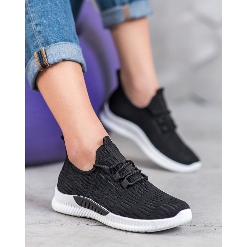 SHELOVET Încălțăminte textilă confortabilă negru 1