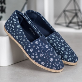 McKey Sliponii cu model marin albastru 3