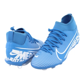 Pantofi de fotbal Nike Mercurial Superfly 7 Club FG / MG Jr AT8150-414 albastru 3