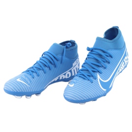 Pantofi de fotbal Nike Mercurial Superfly 7 Club FG / MG Jr AT8150-414 albastru 2