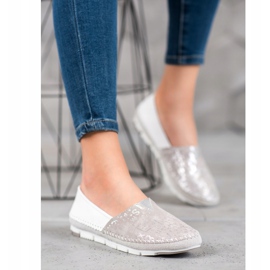 Filippo Încălțăminte de piele roz gri 2